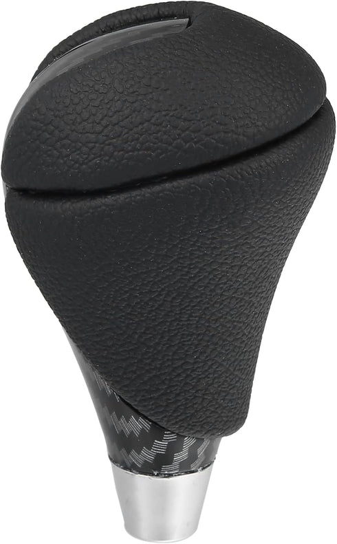 X AUTOHAUX Car Auto Automatic Gear Stick Shift Knob for Lexus ES350 2007-2015 GS450h 2007-2011 for Lexus RX450h Black Faux Leather Carbon Fiber Pa...