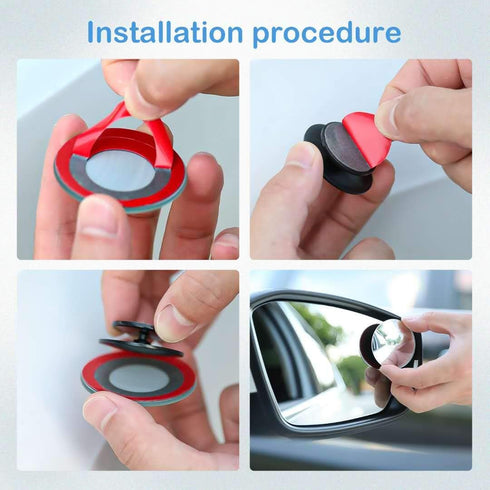 2pcs Blind Spot Mirror, 360 Degree Adjustabe HD Glass, 2" Round HD Glass Convex Rear View Mirror, for any Car, Van, Suv and Trucks....