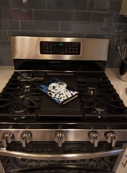 Caroline's Treasures SS8370OVMT Starry Night Dalmatian Oven Mitt Heat Resistant Thick Oven Mitt for Hot Pans and Oven, Kitchen Mitt Protect Hands,...
