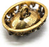 10 pcs Whole Oval Cut Gray Rhinestone Vintage Copper Hollow Metal Shank Sewing Coat Buttons -25mm -1"...