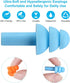 3+2 Pairs Reusable Super Soft Silicone Earplugs, Comfortable Ear Plugs That can Quickly Eliminate Noise, Suitable for Swimming, Sleeping, Snoring,...
