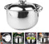 Stainless Steel Stock Pot Stockpot with Lid Soup Pot Pasta Cooking Pot for Soup Lobster Stews Cooking 20cm...