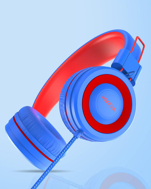 Kids Headphones, K8 Wired Headphones for Kids with Adjustable Headband, 3.5 MM Jack for School, Foldable On-Ear Headset for Amazon Kindle, Fire Bo...