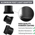 Pier Mount Adapter,Post Light Base for 3" Post Light Fixtures,Parts Kits Included, Matte Black...