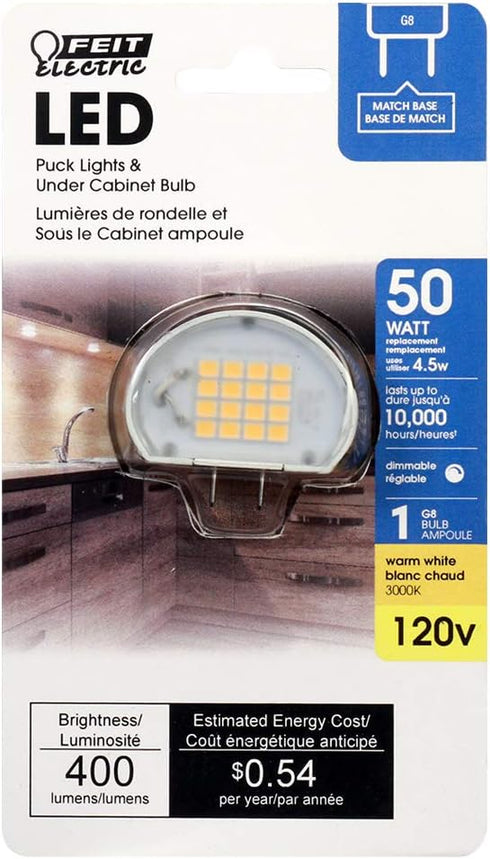 Feit Electric BP50G8/830/SU/LED 50W EQ DM LED Puck Light Bulb...
