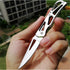 6 Pack Stainless Steel Self-Defense Folding Knife With Key Ring, Outdoor Survival Pocket Knife, Easy To Everyday Carry Small Knife...