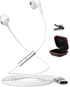 USB Headphone for PC Laptop Magnetic Wired Earbuds Computer Headset with Microphone Control Mute Mic Lightweight Noise Canceling in-Ear Corded Gam...