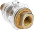 Oiler Lubricator, 1/4" BSP Mini In Line Air Tool Oil Lubricator, Oiler Compressor Pipe Automatic Lubrication for Pneumatic Tool Air Compressor Pip...
