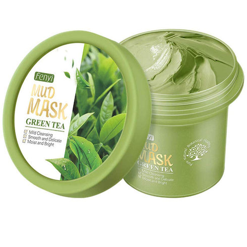 Face Green Mud Mask Moisturizing Mild Deep Cleansing Smoothing Skin Shrinking Pores Dryness Daily Skin Care...