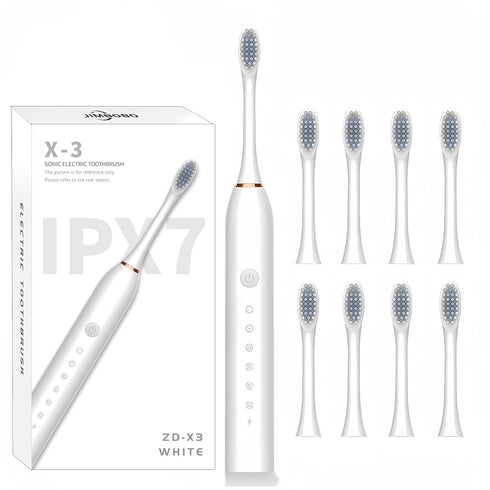 2024 Upgraded Ultrasonic Toothbrushes for Adult and Kids, Sonic Electric Toothbrush with 8 Brush Heads, 42,000 VPM, 6 Cleaning Modes, 2 Min Smart ...