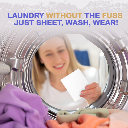 Ambica Travel Laundry Detergent Sheets - Non-Toxic, Hypoallergenic, Plant-Based Laundry Soap sheets for Clothes Washing in Sink or Washer - Travel...