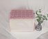 Pink Rectangular Storage Bin Shelf Basket Canvas Fabric Toy Box,Waterproof Coating Nursery Hamper with Handles,Gift Basket for Home,Office,Clothes...