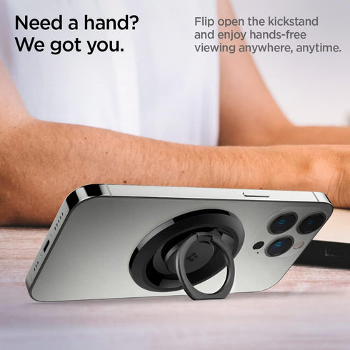 Spigen O-Mag Ring (Upgraded) (MagFit) Magnetic Phone Holder Grip (Popsocket) Designed for MagSafe Compatible with iPhone 15 Pro Max, 15 Pro, 15 Pl...