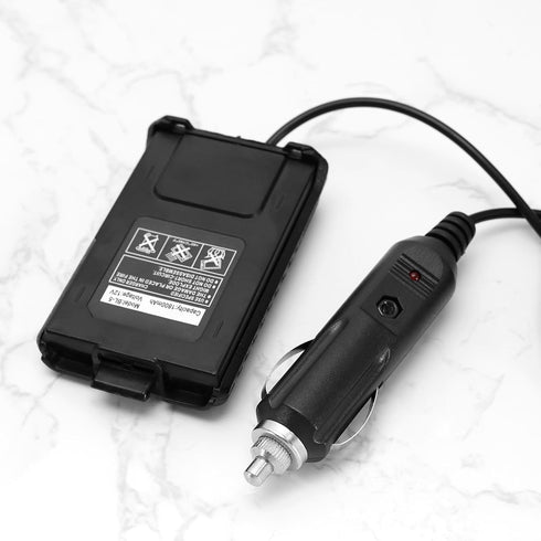 Create idea Car Power Adapter for Walkie-Talkie Compatible with Baofeng UV-5R/ UV-5RE Plus/UV-5RA Plus Car Intercom Power Adapter 12V Black......
