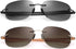 2 Pairs Rimless Bifocal Reading Glasses UV400 Protection Sunglasses Blue Light Blocking Lightweight Sun Readers for Unisex Men Women Outdoor Drivi...