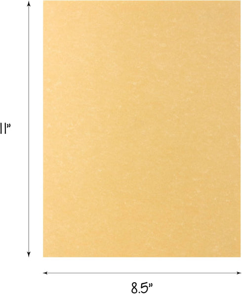 Hygloss Products Craft Parchment Paper Sheets - Printer Friendly, Made in USA - 8-1/2 x 11 Inches, Gold, 30 Pack...
