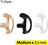Replacement Soft Silicone Eardud Earmold for Walkie Talkie Audio kit Air Acoustic Tube Earpiece Headset (Three-Colour, Medium(3 Pairs))...