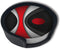 Black In Modern Abstract Red Drinks Coasters With Holder, Suitable For Kinds Of Cups, Set Of 6...