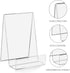 ZOEY Acrylic Book Easel Stand with Ledge Clear Easels Plate - 5 Pack for Books Display, Music Sheets, Artworks, CD, Tablet Holder (Small)...