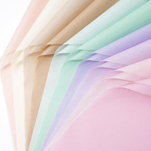 Whaline 60 Sheets Pastel Tissue Paper - 14 x 20 Inch - Gift Wrapping Paper Art Paper for DIY Crafts Baby Shower Birthday Wedding Party Supplies...