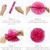 KAXIXI Tropical Flamingo Party Supplies, Pink Honeycomb Balls Hanging Paper Fans Pom Poms Flowers Tissue Tassels for Birthday Baby Shower Decorati...
