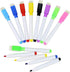 YIKANGHENG 40 Pcs Multicolour Mark Pen, Permanent Dry Erase Wipable Markers Pens with Blackboard Brush Sponge for Whiteboard, Plastic, Glass, Ston...
