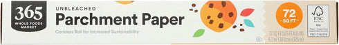 365 by Whole Foods Market, Unbleached Parchment Paper, 72 Sq Ft...