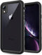 Compatible with Apple iPhone XR Case, Full-Body Protective Waterproof Case, Shockproof Snowproof Clear Cover for iPhone XR (6.1 Inch,Black)...