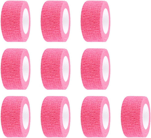ESUPPORT 1 Inches X 5 Yards Self Adherent Cohesive Wrap Bandages Adhesive Wounds Strong Elastic First Aid Tape for Sport Wrist Ankle 10 Count...