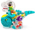 Nenekal Electric T-REX Dinosaur Toy with Transparent Gears & Multicolored Flashing LED Lights, Music, Moving Wheels, STEM Toys for Toddlers, Boys ...