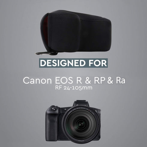 MegaGear MG1556 Ultra Light Neoprene Camera Case Compatible with Canon EOS Ra, RP, R (24-105mm) - Black, One Size...