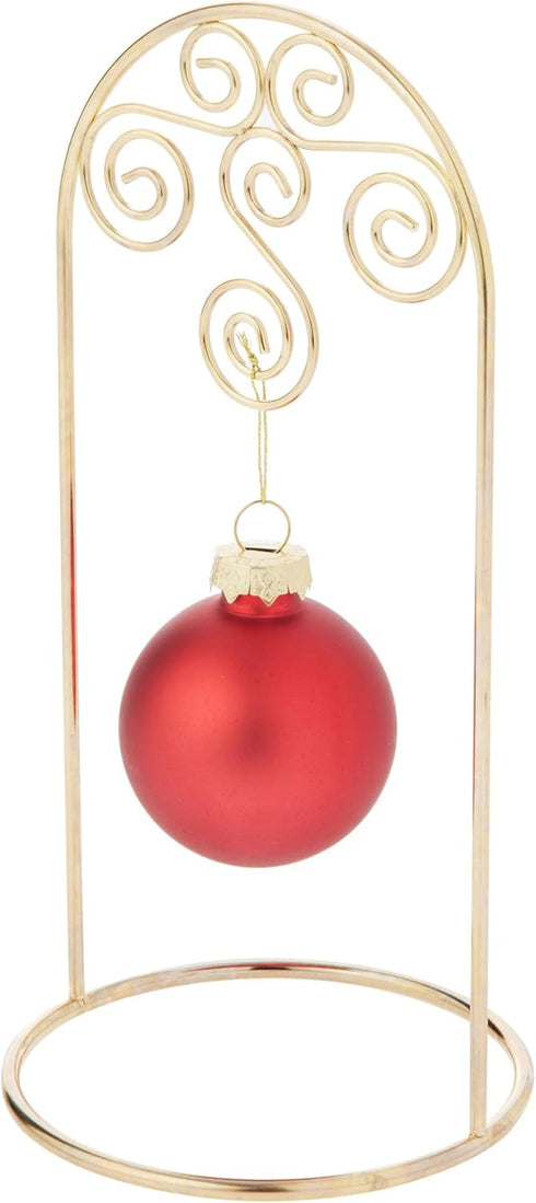 Bard's Arched Gold-toned Ornament Stand, Small Scroll, 8" H x 3.75" W x 3.75" D, Pack of 3...