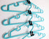 50 Pcs Mini Cascading Hanger Connection Hook for Clothes Velvet Hanger(Black)...