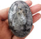 Black Labradorite Polished Stones, Synthesis Oval Healing Palm Pocket Stone Indoor Fountain Stones Massage Energy Crystal...
