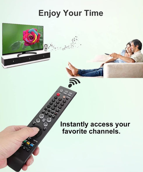 Replacement Remote Control Universal for Samsung LCD LED HD Plasma TV with DVD STB Cable VCR Button BN59-00511A BN59-00598A BN59-00599A BN59-00604...