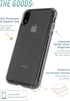 Smartish iPhone XR Clear Case - Nudist Frosted Clear - Protective Slim Grip Shock Resistant Cover (Silk) - Nothin' to Hide...