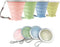 JBER Silicone Collapsible Travel Cup, 4 Pack Silicone Folding Camping Cup with Lids Expandable Drinking Cup for Outdoor Hiking Travel (Olive & Pin...