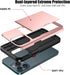 for iPhone 15 Pro Wallet Case with Card Holder + 2 Tempered Glass Screen Protector, Heavy Duty Protective Dual Layer Shockproof Hidden Card Slot S...