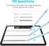 Stylus Pen for iPad 2024-2018 with Faster Charge,Tilt Sensor Battery Indicators Pencil for Apple iPad Pro M4 2024,iPad Air M2 2024,iPad 10/9/8/7/6...