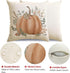 RABUSOFA Outdoor Fall Decor Pillow Covers 18x18 Inch,Waterproof Polka Dots Pumpkin Pillow Cases Set of 4,Thanksgiving Decorative Striped Buffalo P...