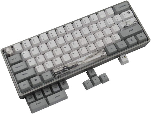 PBT 5-Sided Sublimation keycap Set OEM Highly Compatible with Cherry MX Switch Mechanical Keyboard (Jiangnan Ink)...