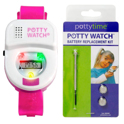 Potty Watch for Kids Potty Training - Potty Training Watch with Battery Replacement Kit - Potty Watch with 3 Fun Flashing Lights and Music - Potty...