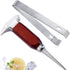 Ice Pick Stainless Steel, Ice Crusher Wood Handle for Breaking Ice, Ice Picks for Kitchen, Bars, Bartender....