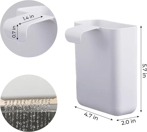 Multifunctional Compact Kitchen Drainer Drain Basket Utensil and Cutlery Drying Rack Holder and Hangable Sink Shelf Home Fruit Basket Plastic Stor...