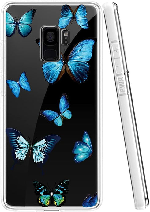for Galaxy S9, Samsung S9 Case for Girls Women, Cute Clear Slim Shockproof Pattern Soft Flexible TPU Rubber Back Phone Protective Cover Cases for ...