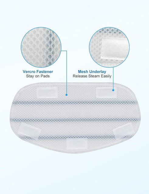 8 Pack Pur Steam Mop Pads Compatible with PurSteam ThermaPro 10-in-1 and 211 Steam Mop Cleaner Microfiber Pur Steam Mop Replacement Pad Washable R...