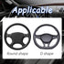 Car Steering Wheel Cover, 15 Inch Carbon Steering Wheel Cover, Breathable Anti-Slip Steering Wheels Accessories for Men Women, Car Interior Access...