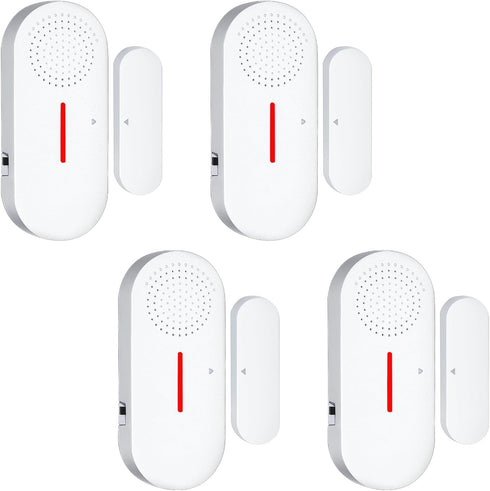 Door Window Alarm, 110DB Door Alarms for Kids Safety, Wireless Sensor Door Window Burglar Alarm-Window Pool Alarms for Home (4 Pack)...