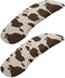 Brown Cow Print Rotating Chair Arm Cover Stain Resistant Durable Armrest Slipcover Pads Office Computer Gaming Desk Rotating Chair Elastic Armrest...