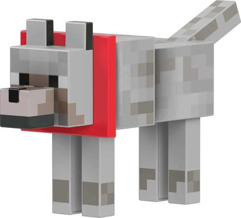 Mattel Minecraft Diamond Level Wolf Action Figure & Die-Cast Accessories, Collectible Toy Inspired by Video Game, 5.5 inch...